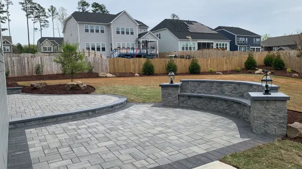 Stylish Backyard Patio with Seating