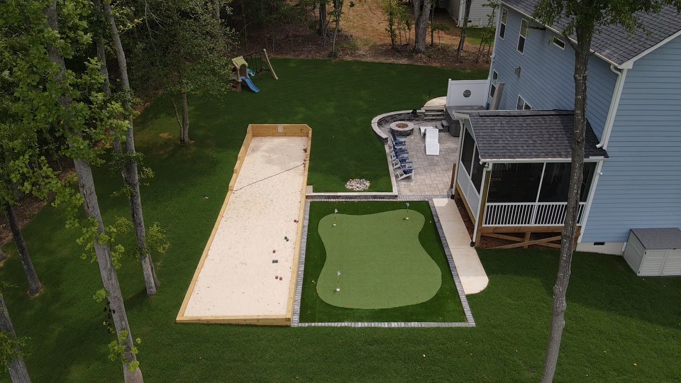 Backyard with Putting Green & Bocce