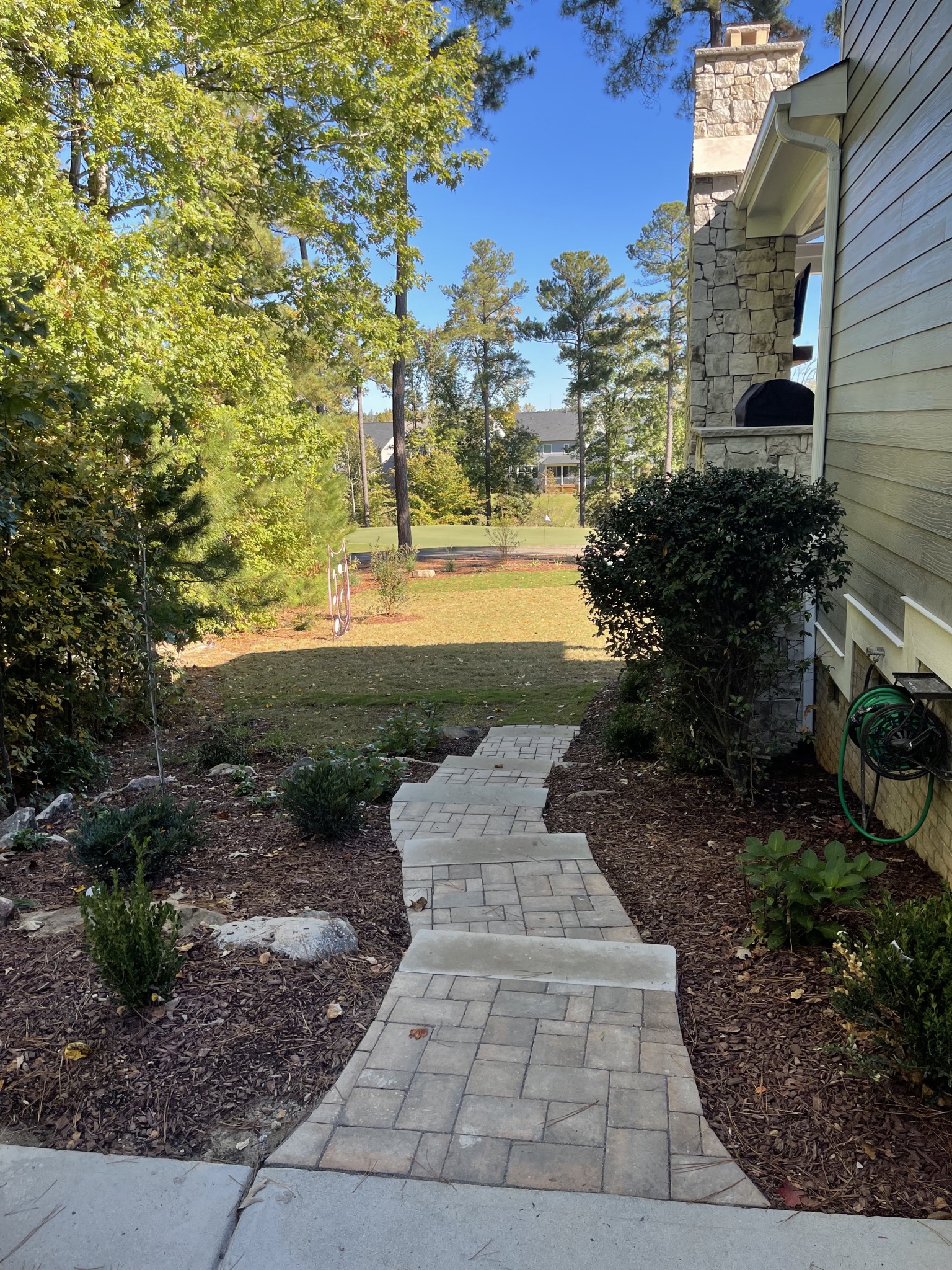 Elegant Paver Walkway with Steps