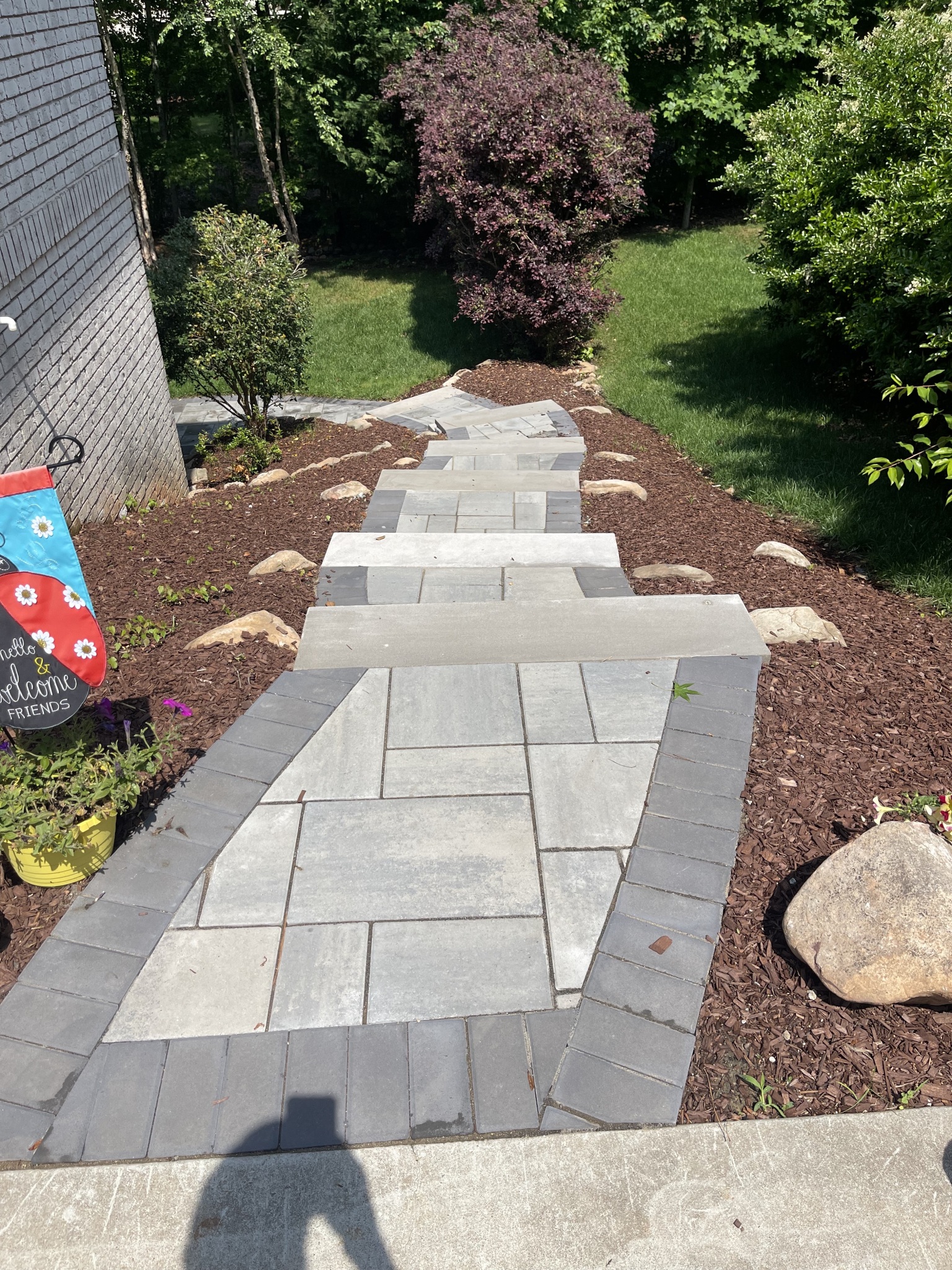 Beautiful Stone Walkway with Steps