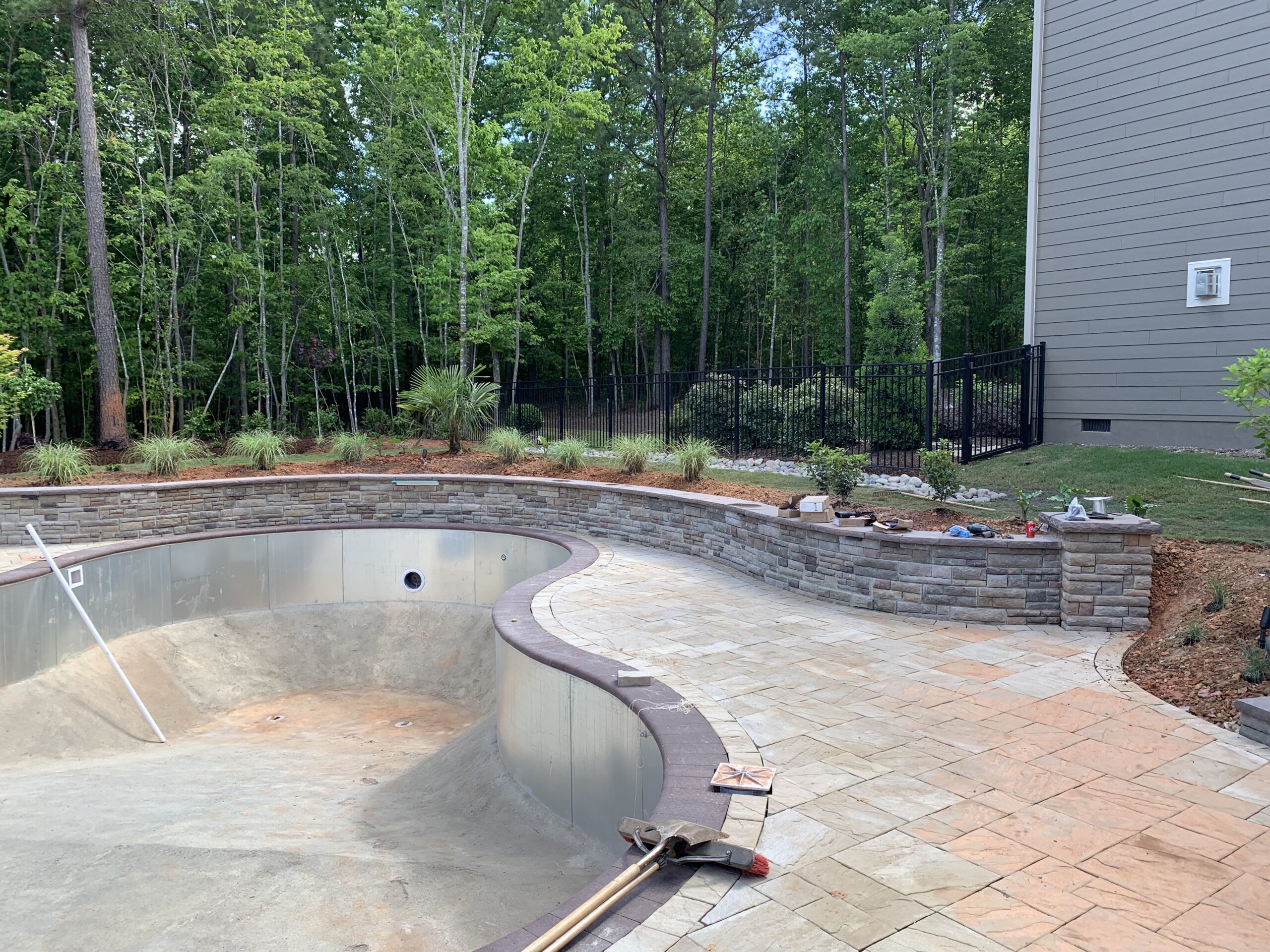 Luxury Pool Installation in Progress