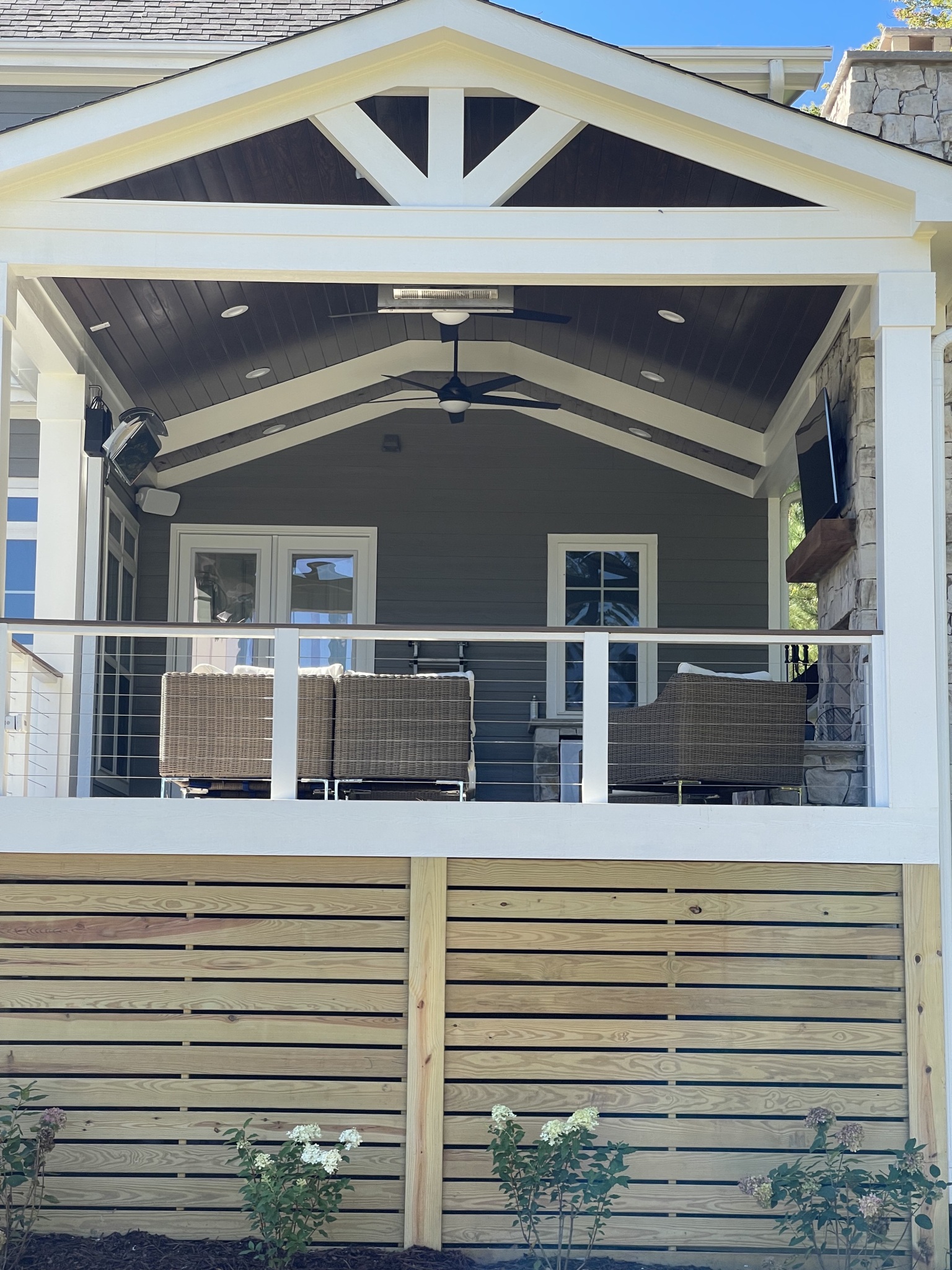 Beautiful Covered Patio with Seating