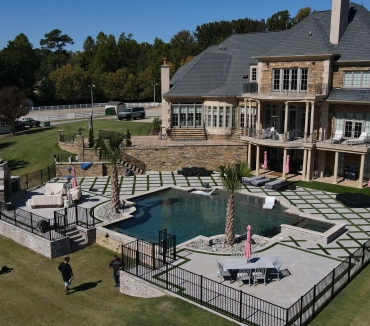 Luxury Poolside Estate with Landscaping