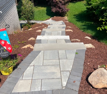 Elegant Stone Pathway with Steps