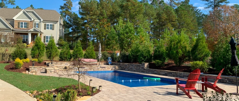 Luxury Backyard Poolside Paradise